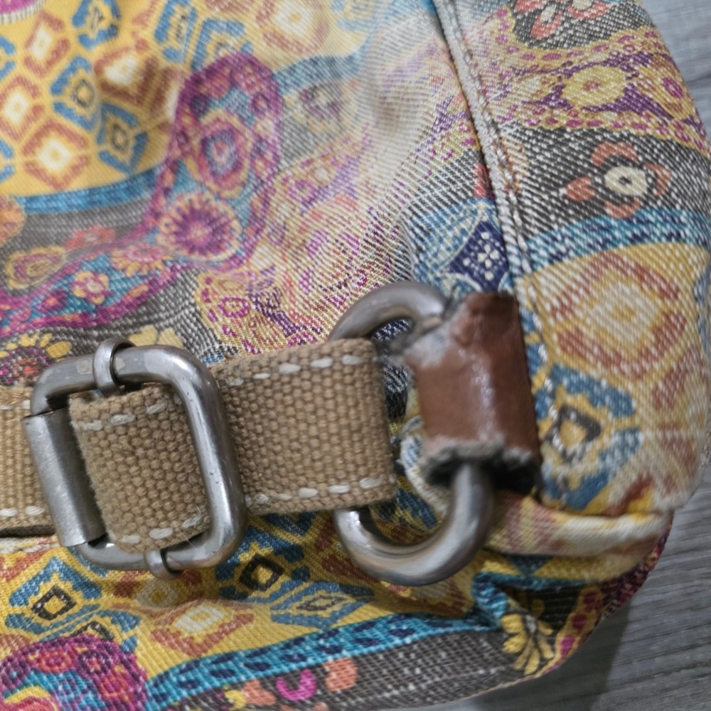 Fossil Womens Mini Backpack Small Floral Patchwork Canvas Tapestry Boho - Picture 8 of 11